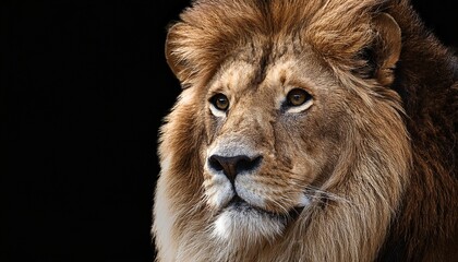 Obraz premium clean and minimal graphic of a lion symbolizing strength and protection suitable for digital advertising and event promotions