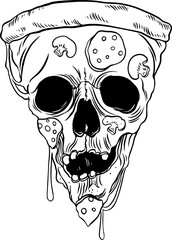 Skull Slice of Creepy Cool Pizza