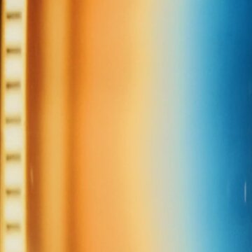 Film animation and showing color hues. Moving film.