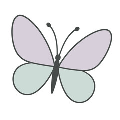 Geometric Butterfly PNG &ndash; Flat Minimal Vector Art