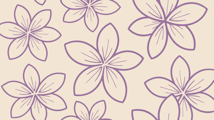 Elegant floral pattern in lavender and cream suitable for various design applications