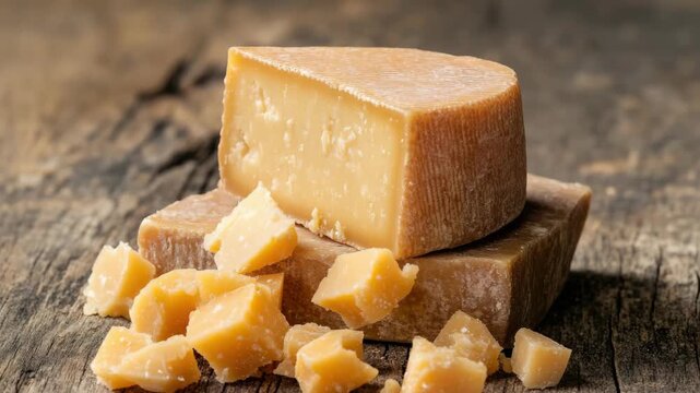 Fine artisan gourmet cheese with a rich texture and delightful taste, perfect as a snack or indulgent treat.