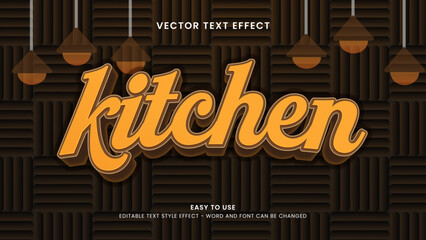 kitchen editable text effect