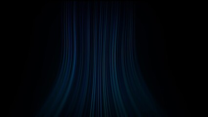 Flowing Blue Light Streaks on Black Background abstract