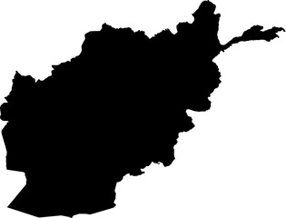 Afghanistan map (Mercator projection)
