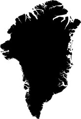 Greenland map (Mercator projection)