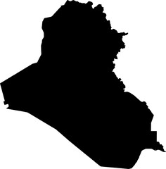Iraq map (Mercator projection)