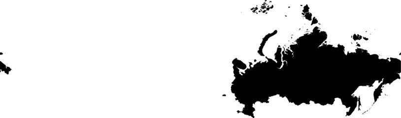 Russia map (Mercator projection)