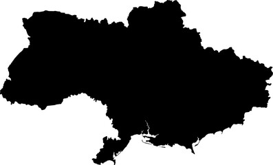 Ukraine map (Mercator projection)