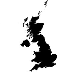 United Kingdom map (Mercator projection)