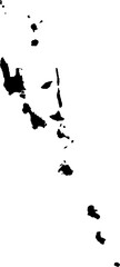 Vanuatu map (Mercator projection)
