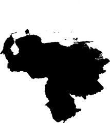 Venezuela map (Mercator projection)