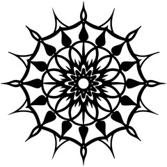 abstract flower vector design on white background