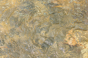 湧き上がる透明で清らかな水流