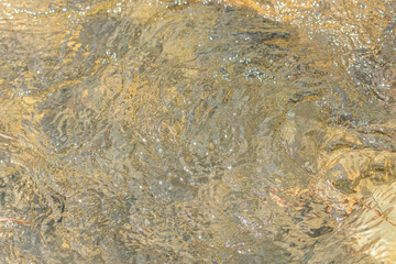 湧き上がる透明で清らかな水流