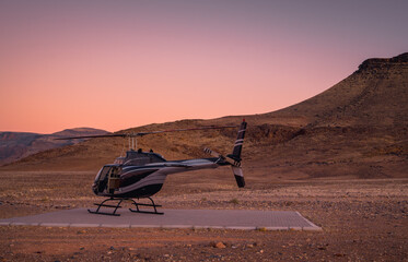 Early morning flight, Namib desert, Namibia