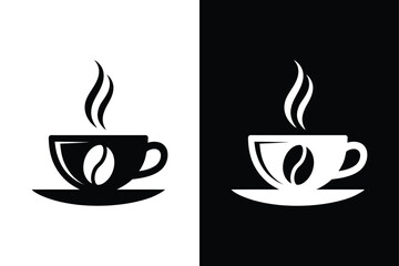 Coffee icon vector on White Background ,Vector Art Illustration on white background.