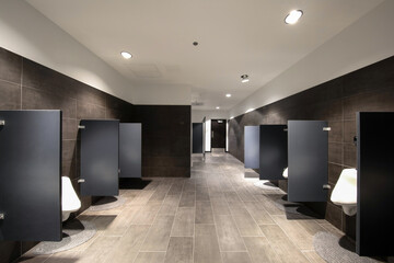 interior of a modern office bathroom