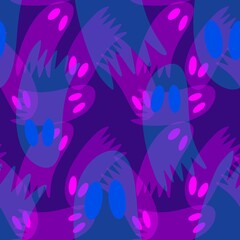 Halloween ghost seamless cute cartoon pattern for wrapping paper and fabrics