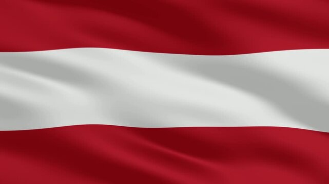 Austria&rsquo;s flag ripples in motion, enhanced with a luxurious and refined background designed for premium visuals