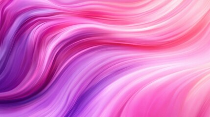 Obraz premium Colorful abstract waves of pink and purple flowing smoothly