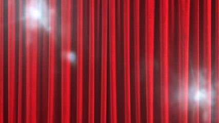 Red curtain drape background