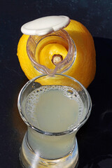 glass of lemon juice