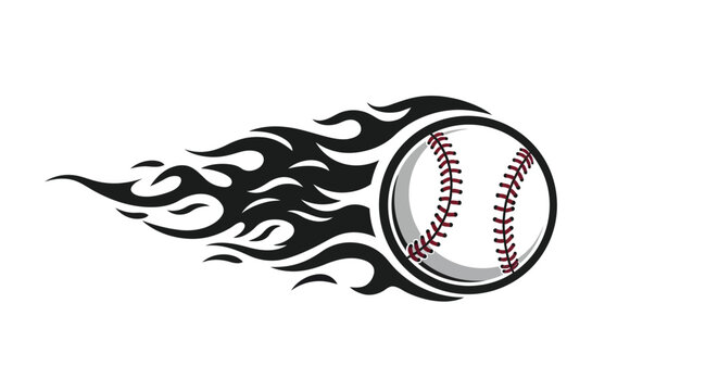Flaming Baseball Motion Graphic