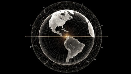 Abstract globe, network design
