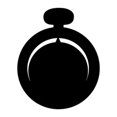 Black and white image of a vintage style pocket watch illustration