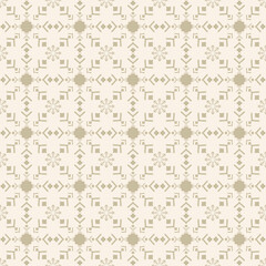 seamless pattern with geometric flowers abstract background graphic design print for fabric home wear surface design packaging vector illustration