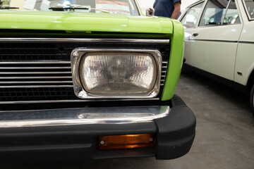 Fototapeta premium vintage car headlight