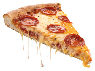 pizza on white background