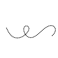 Obraz premium Simple bee trail line 