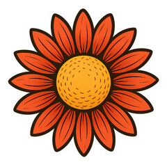 Coneflower Botanical Illustration &ndash; Transparent PNG Floral Art