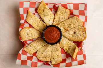 Garlic bread with cheese
