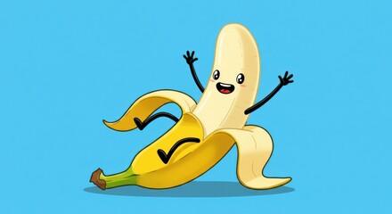 Happy banana illustration