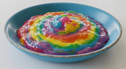 Colorful Swirl in Bowl