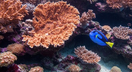 Coral reef with fish