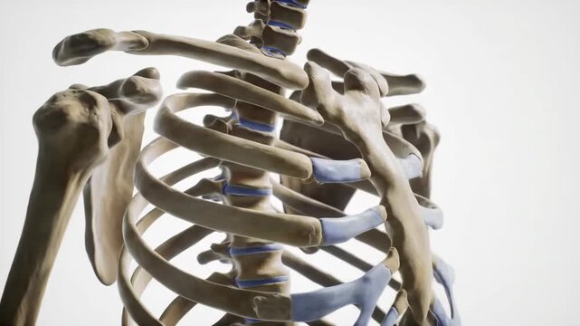 Human Rib Cage Anatomy Animation