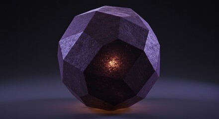 Dark polygonal sphere