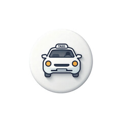 Fototapeta premium Iconic Taxi Vehicle Illustration with Clean and Modern Design