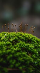 Close-up Moss Growth
