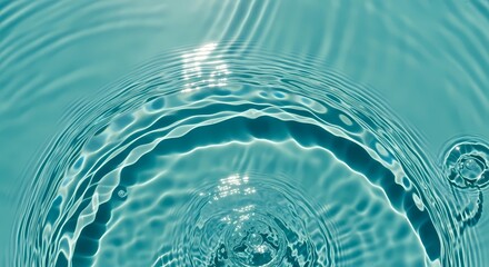 Water Ripple Texture Abstract Background Turquoise Photo