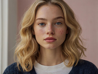 Naklejka premium portrait of a young woman