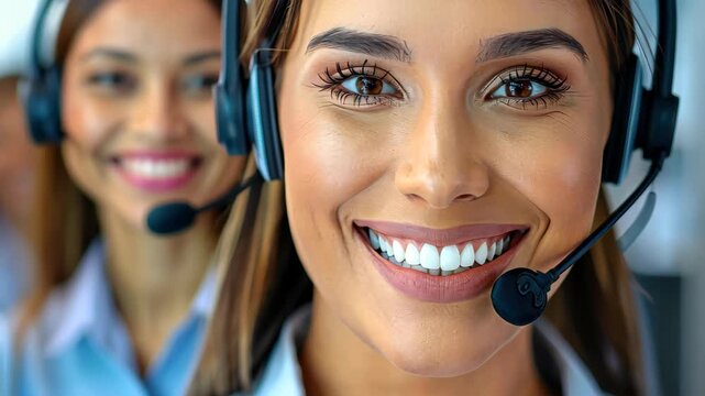 Customer Service Excellence: Two women, illuminated by the light, exude warmth and expertise, ready to assist, embodying professional customer service