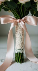 Delicate tied bouquet