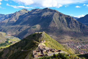 mountain landscape with blue sky