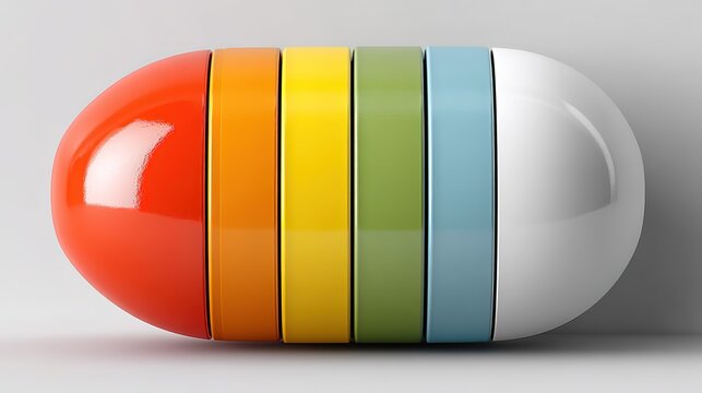 Colorful Capsule - Ideal for Graphic Design, Branding, and Creative Projects