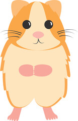 A vector art of a hamster.